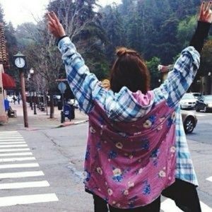 LF Vintage Floral Flannel RARE